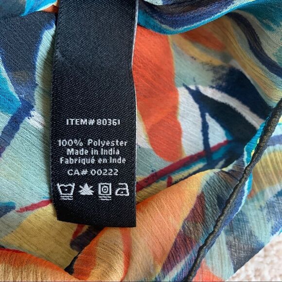 Jessica kimono Kaftan dress beach coverup chiffon short sleeve tropical sequin🔥 - Picture 9 of 12